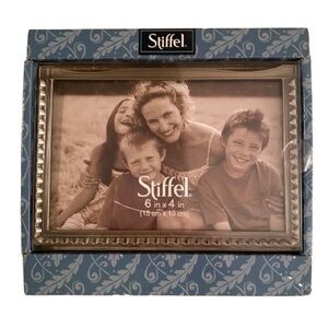 Vintage 2003 Stiffel Silver Pewter Photo Frame 6” x 4” Standing Landscape NIB
